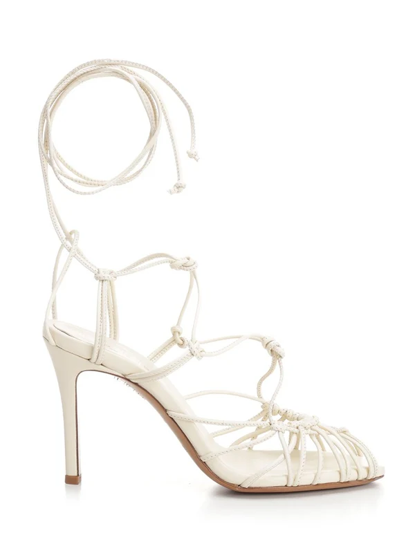 Lace Detail Sandal Heels
