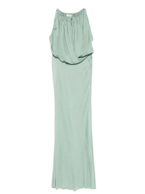 Drape Detail Long Dress