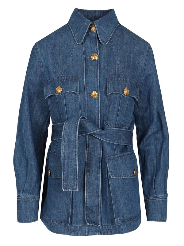 Belted Denim Jacket