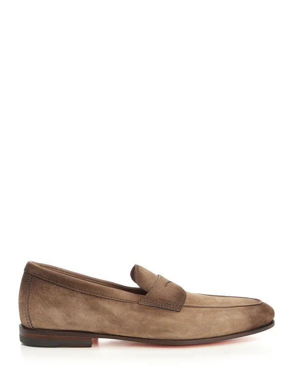 CARLOS SUEPER Suede Loafers