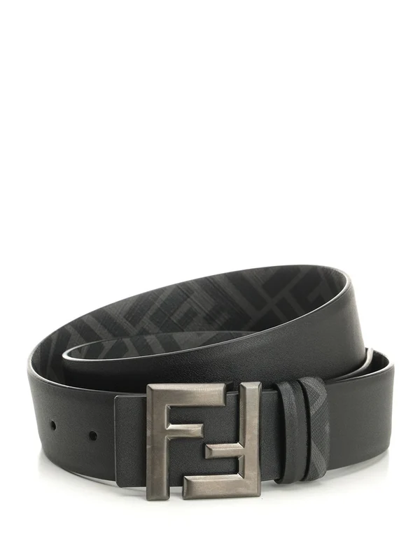 FF Buckle Reversible Leather Belt