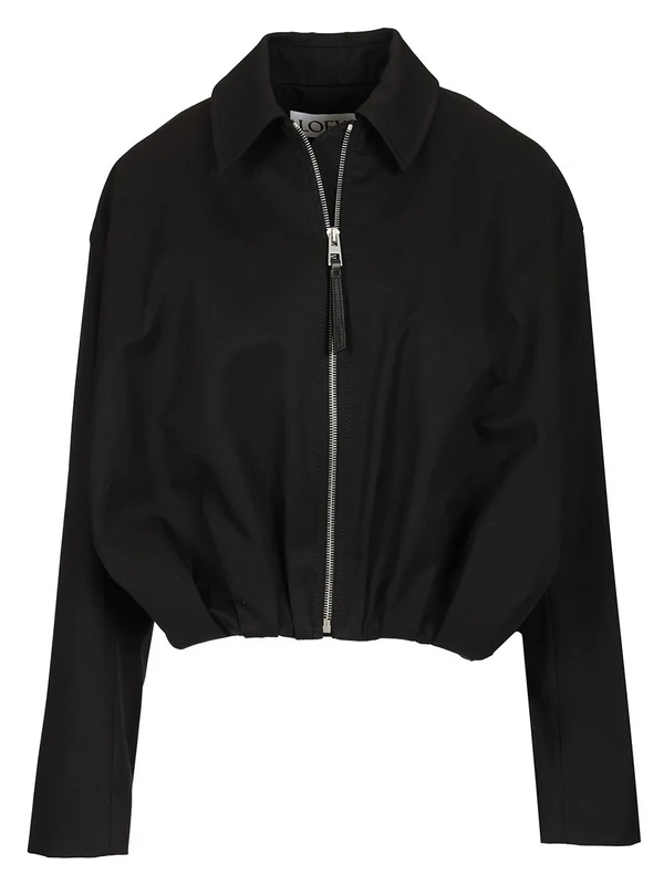 Draped Cotton Silk Jacket