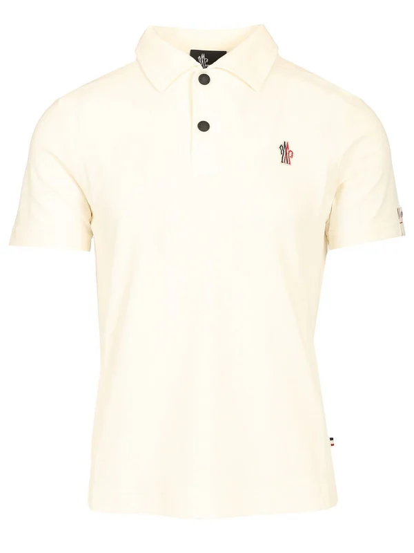 Logo Patch Nylon Polo Shirt