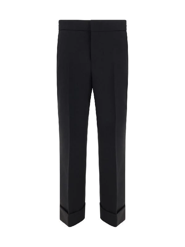 Side Horsebit Detail Tailored Pants