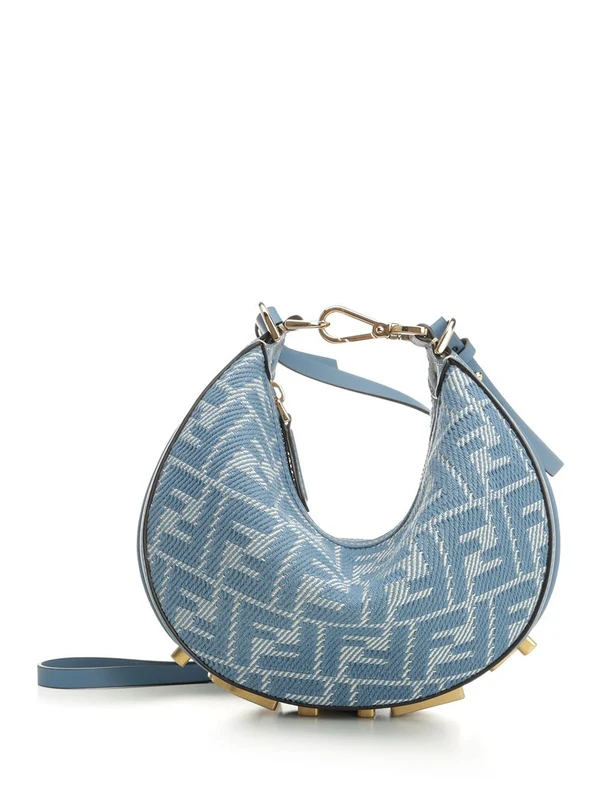 Fendi Graphy Mini Hobo Shoulder Bag