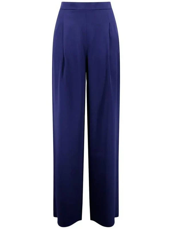 Pintuck Detail Satin Pants