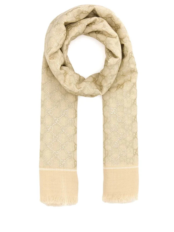 Gucci Beige Wool Mufflers