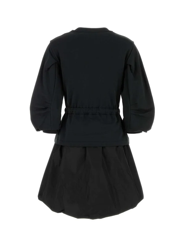 Logo Patch Sweatshirt Layered Dress - Image 2