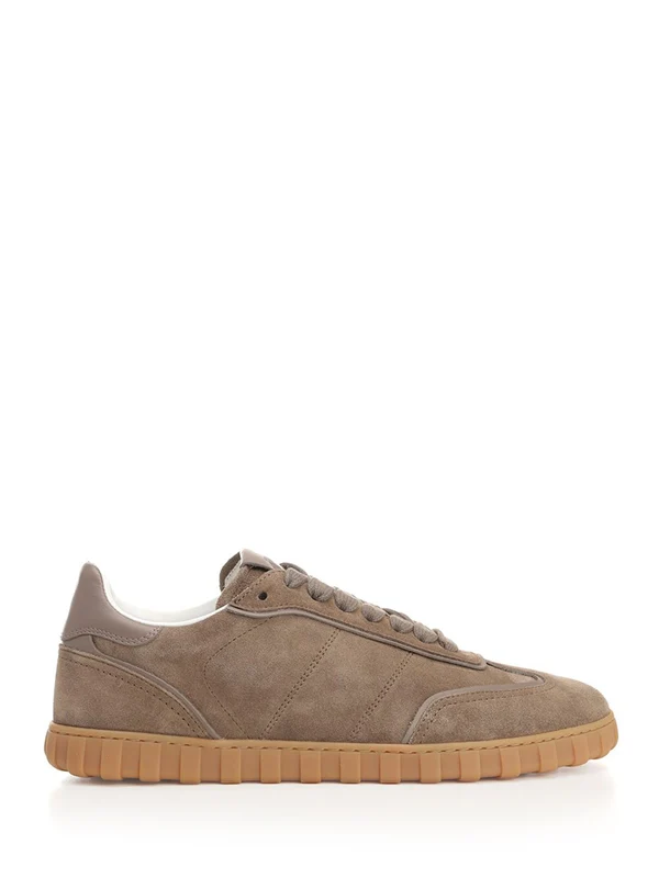 Split Leather Low-top Sneakers