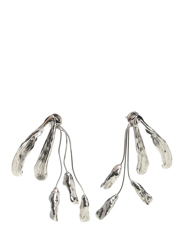 LEAF Silver-Tone Earrings