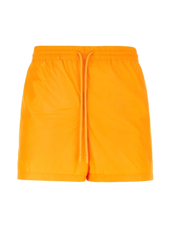 Logo Embroidery Nylon Swim Shorts