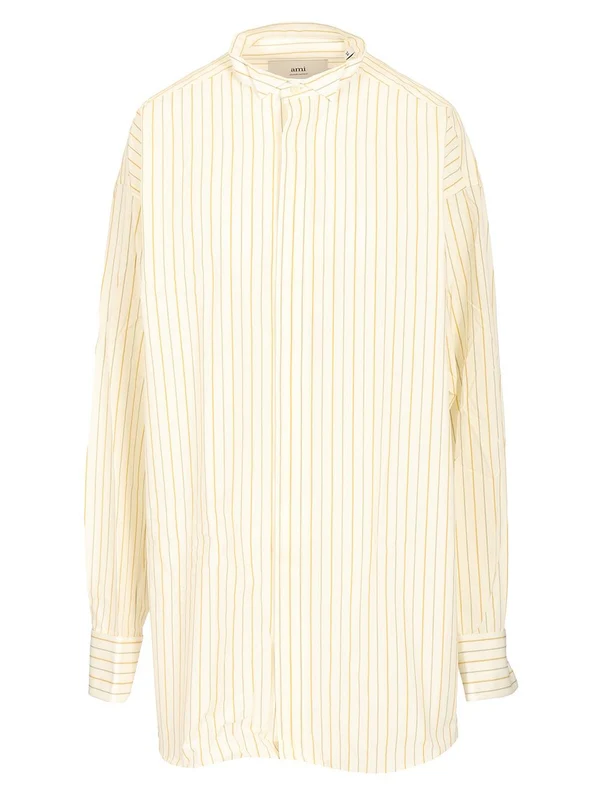 Oversized Striped Cotton Shirt