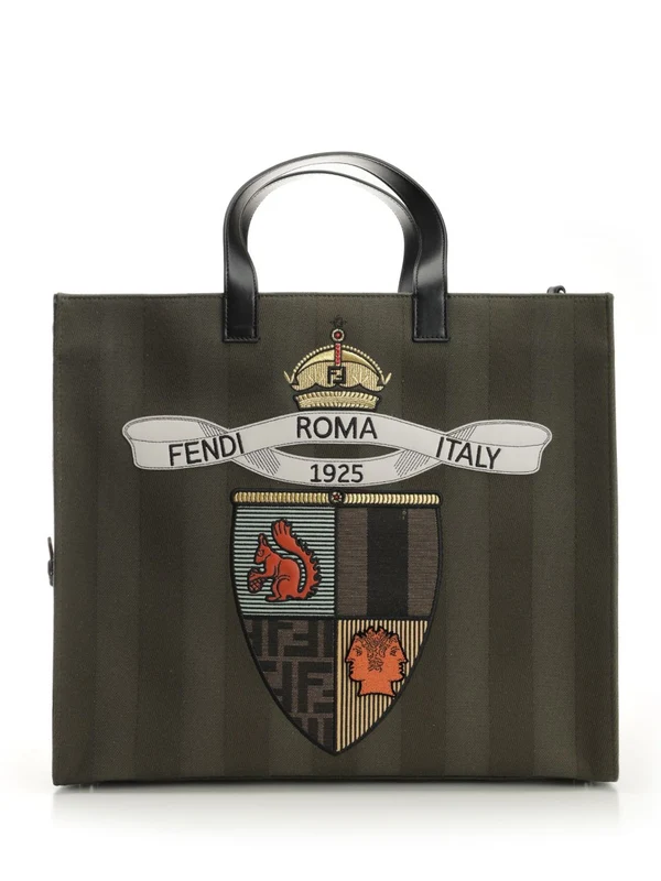 FF Jacquard Large Shopper Tote Bag