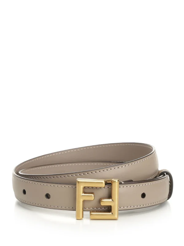 FF Buckle Leather Belt