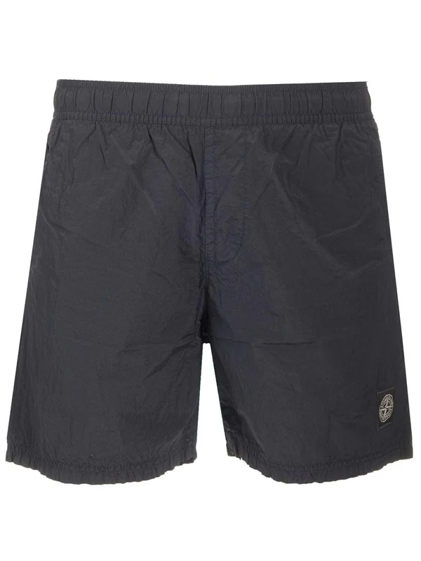 Logo Patch Nylon Swim Shorts
