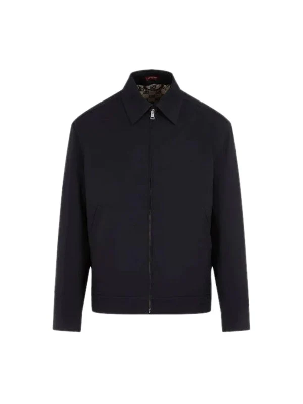 Logo Collar Cotton Jacket