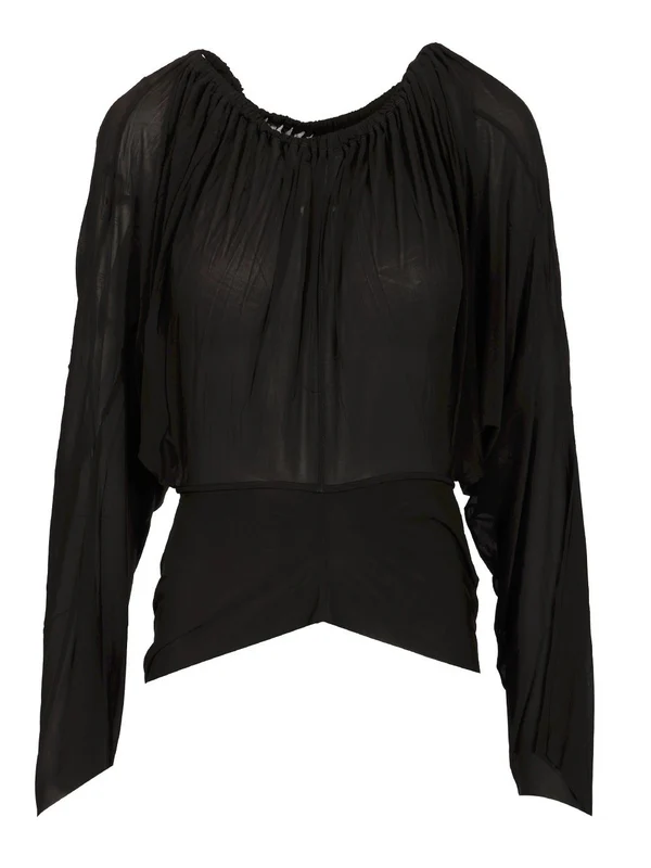 Cropped Hooded Tunic Top