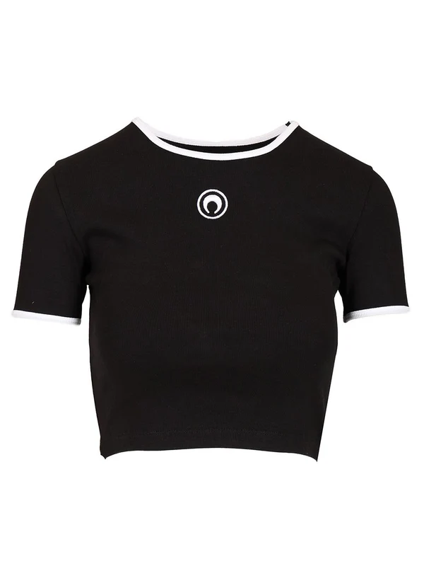 Moon Logo Cropped T-shirt