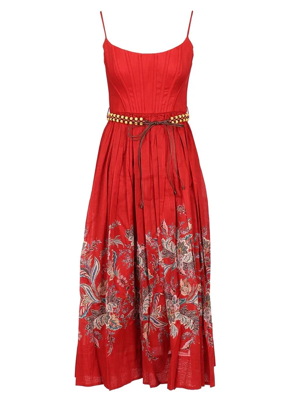 Zimmermann Red Midi Dress