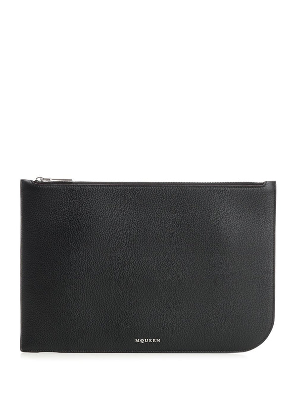 Alexander Mcqueen Black Clutch Bags
