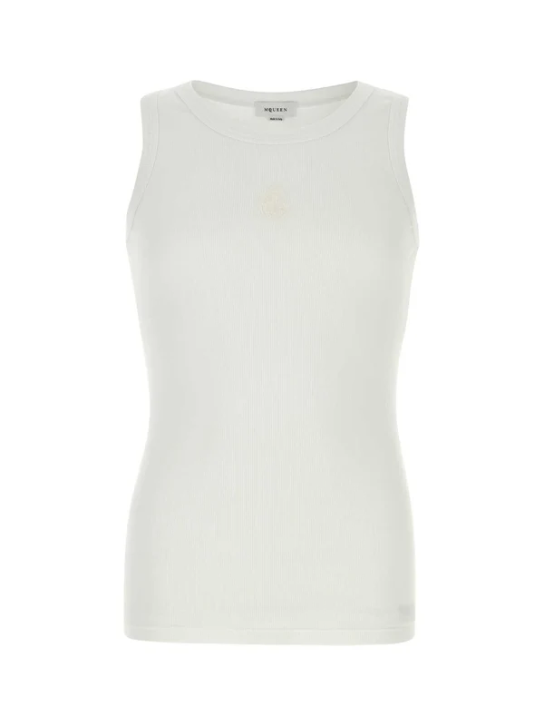 Alexander Mcqueen White Sleeveless