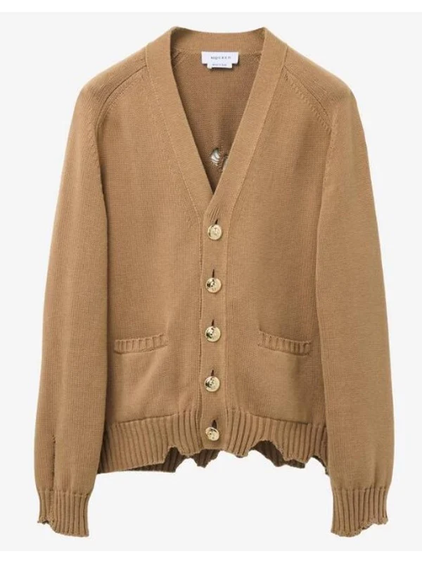 Alexander Mcqueen Brown Cardigans