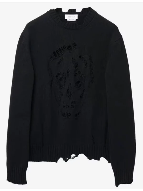 Alexander Mcqueen Black Knitted