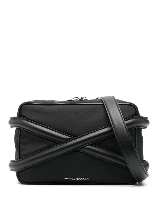Alexander Mcqueen Black Cross Bags