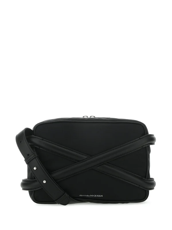 Alexander Mcqueen Black Cross Bags
