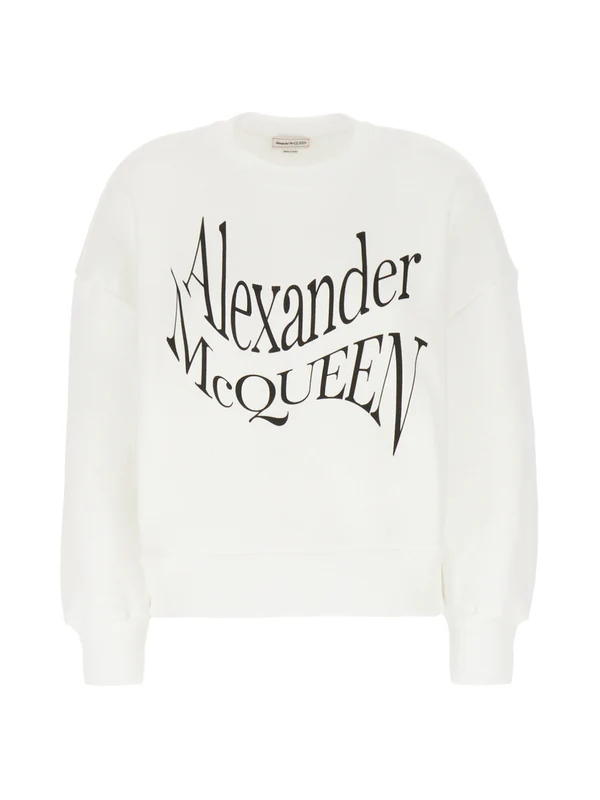 Alexander Mcqueen White Sweatshirt