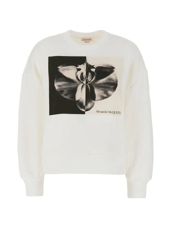 Alexander Mcqueen White Sweatshirt