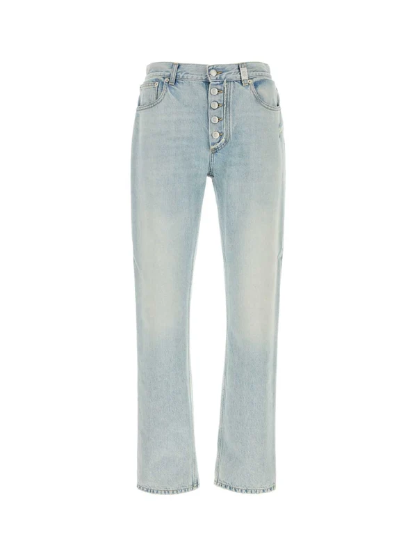 Alexander Mcqueen Skyblue Denim Pants