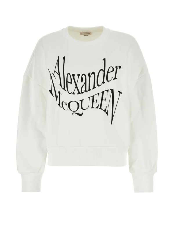 Alexander Mcqueen White Sweatshirts