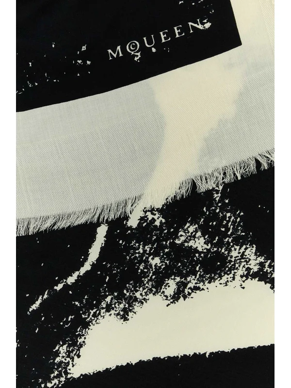 Alexander Mcqueen Black Silk Mufflers - Image 2