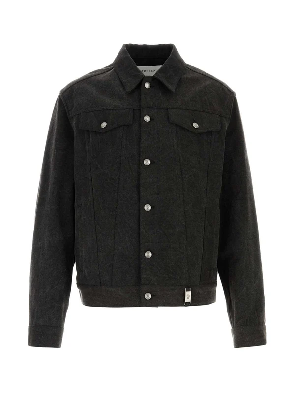 Alexander Mcqueen Black Trucker