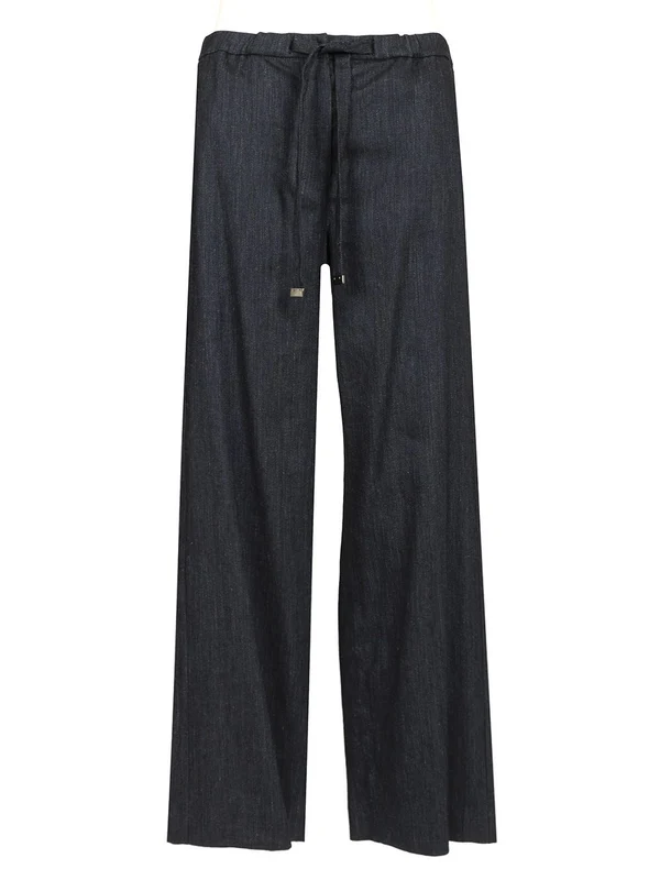 S Max Mara Blue Casual Pants