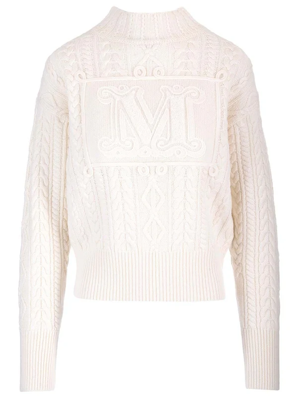 Max Mara White Knitted