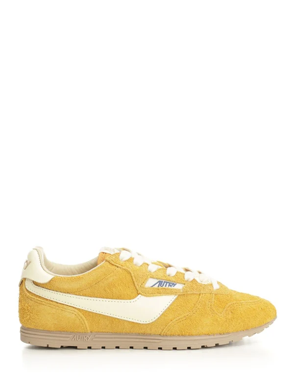 Autry Yellow Low Top Sneakers