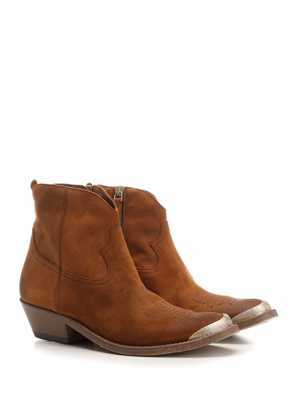 Golden Goose Brown Ankle Boots - Image 2