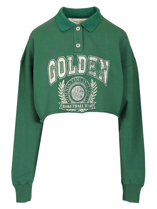 Golden Goose Green Polo Shirts