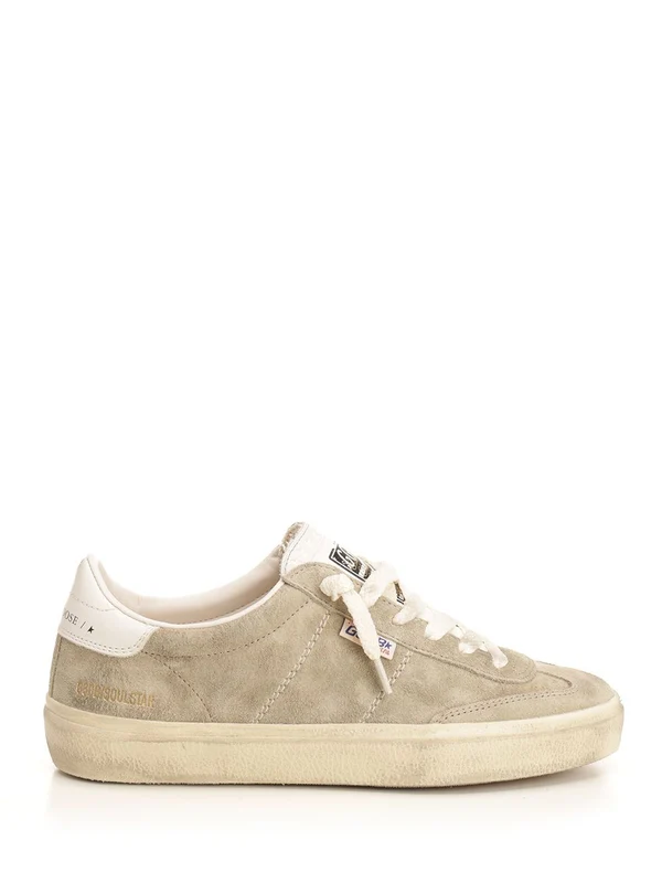 Golden Goose Beige Low Top Sneakers