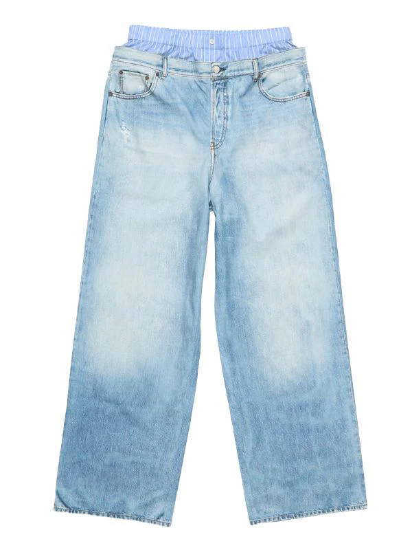 Acne Studios Blue Denim Pants