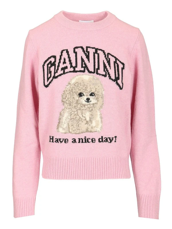 Ganni Pink Knitted