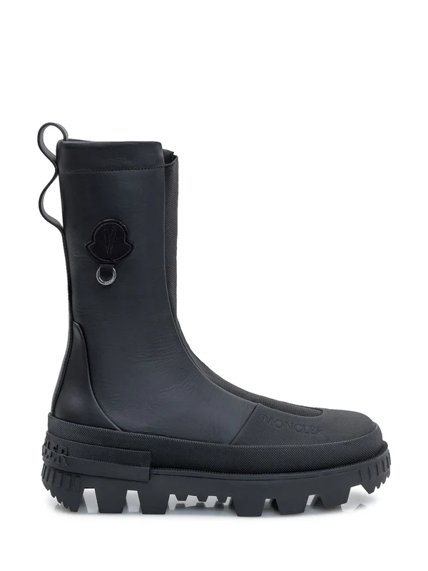 Moncler Black Ankle Boots