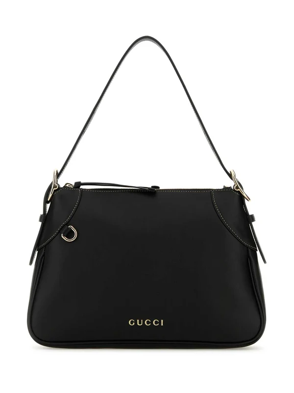 Gucci Gg Emblem Medium Black Crossbody & Shoulder Bags