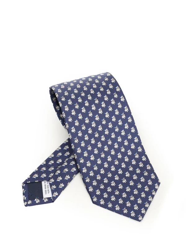 Ferragamo Blue Neck Ties