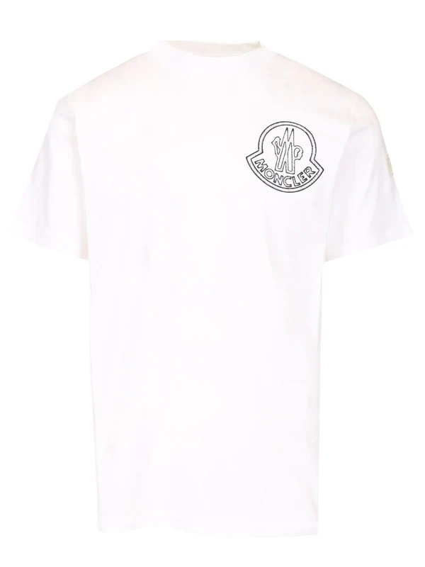 Moncler White Half Sleeve