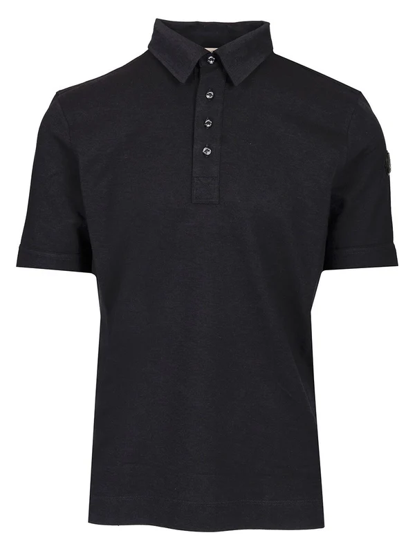 Moncler Blue Polo Shirts
