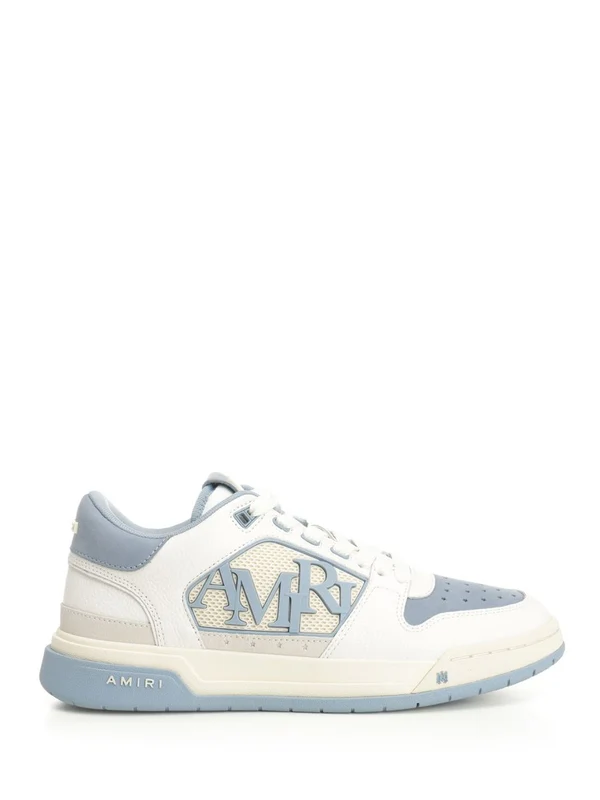 Amiri White Blue Low Top Sneakers