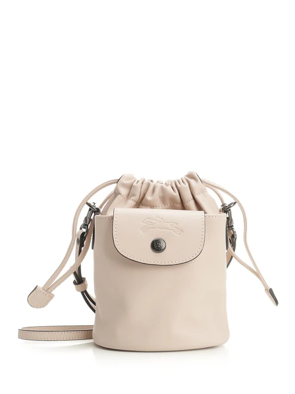 Longchamp Beige Pink Bucket Bags